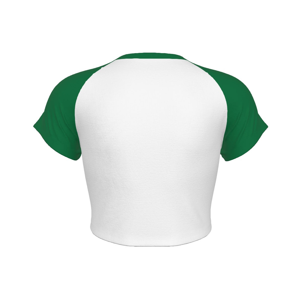 Nigerian flag Cropped Tee (White)