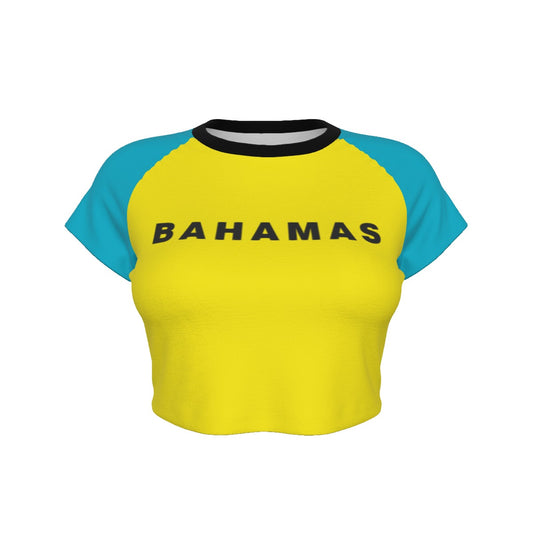 Bahamas Cropped Tee (Blue)