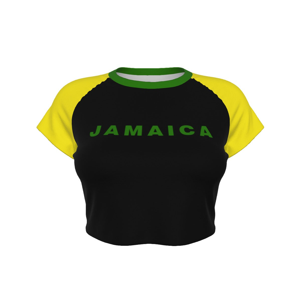 Jamaica Cropped Tee (Yellow)