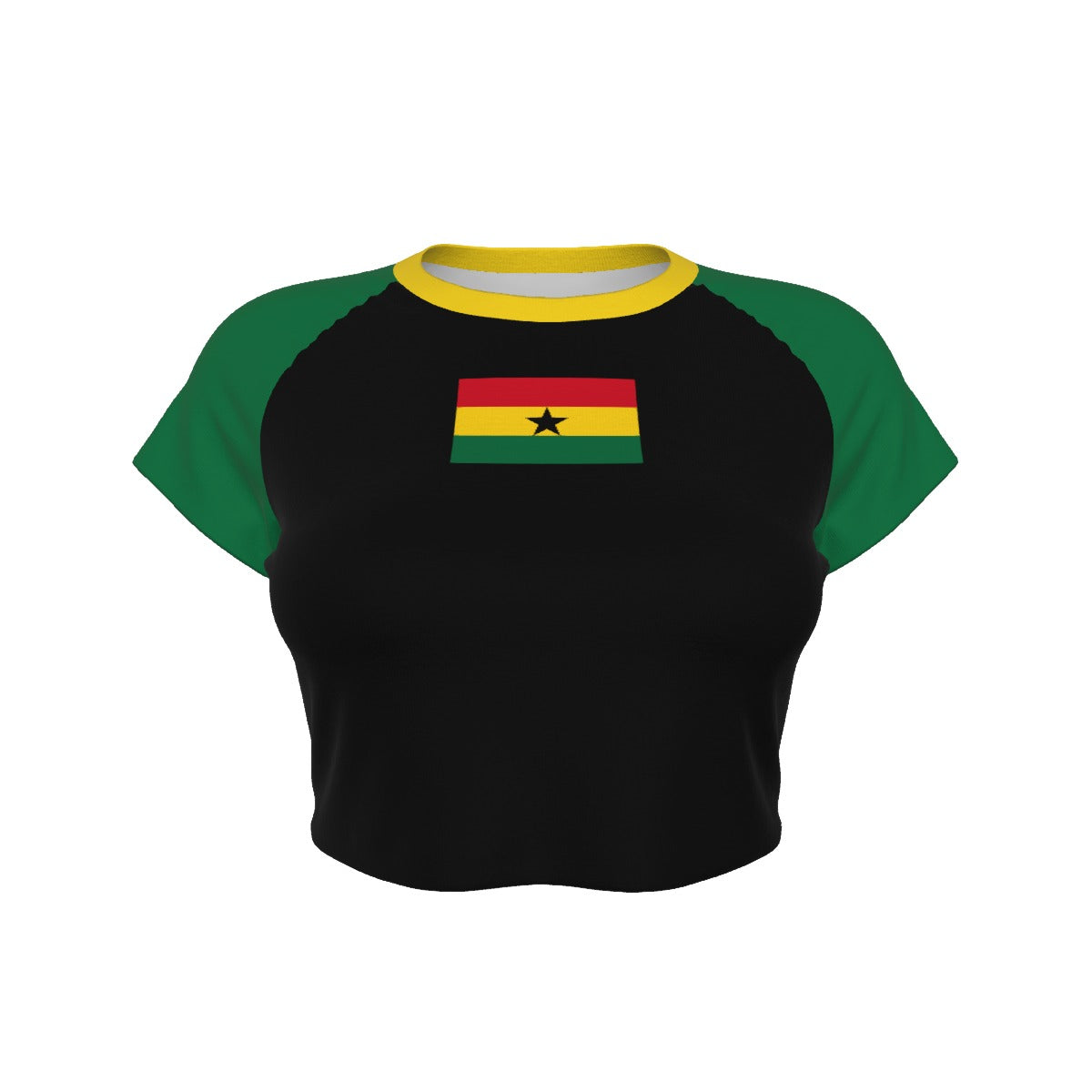 Ghanaian flag Cropped Tee (Green)