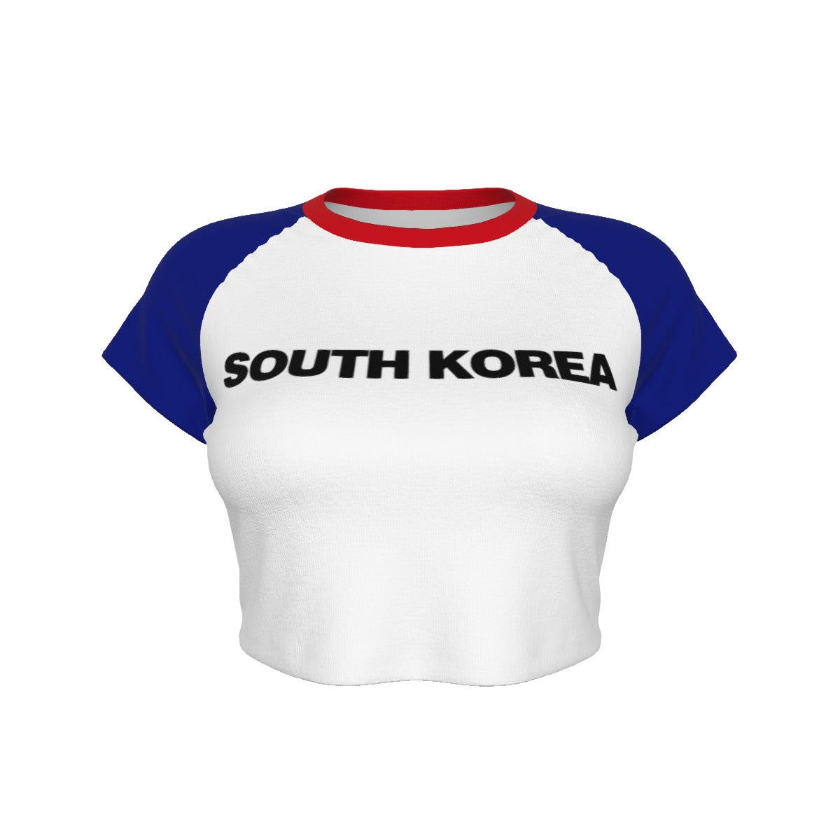 South Korea Cropped Tee (Blue)