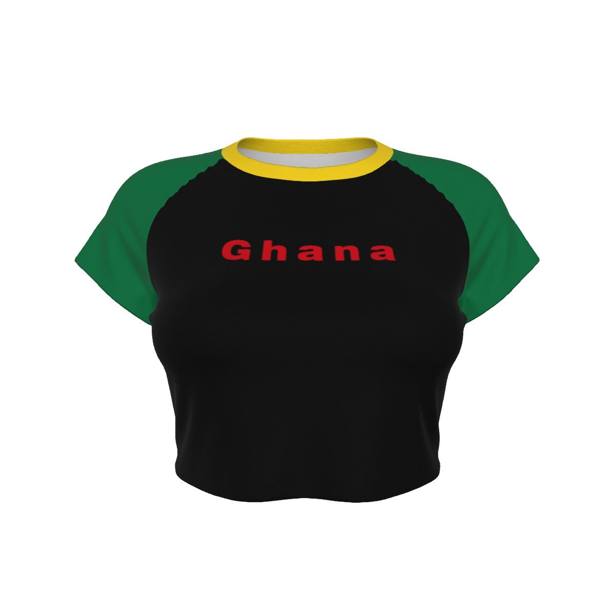 Ghana Cropped Tee (Green)