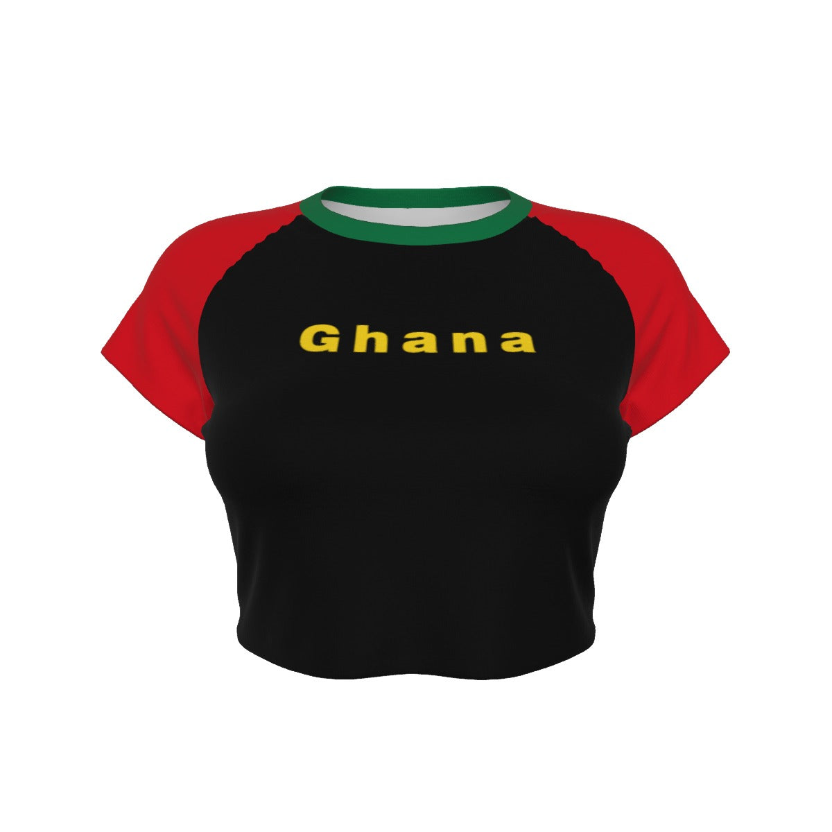 Ghana Cropped Tee (Red)