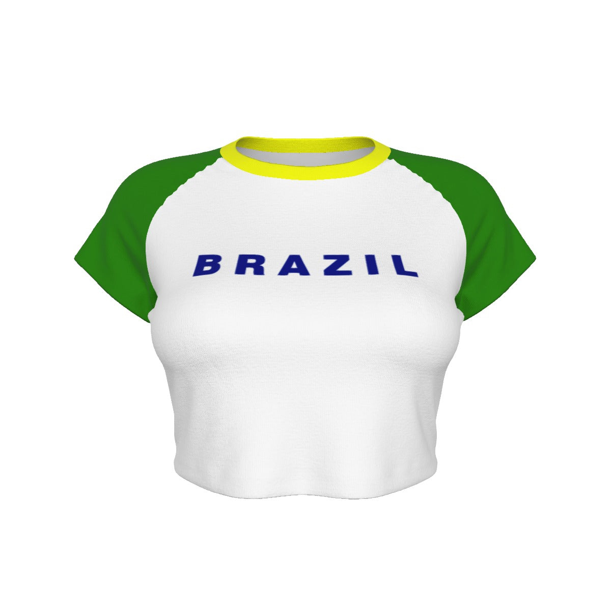 Brazil Cropped Tee (Green)