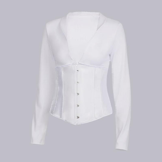 Ladies Blouse With Back Tie Rope