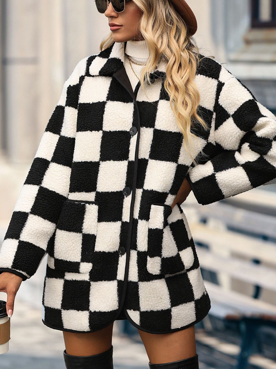 Chic Checkmate Coat